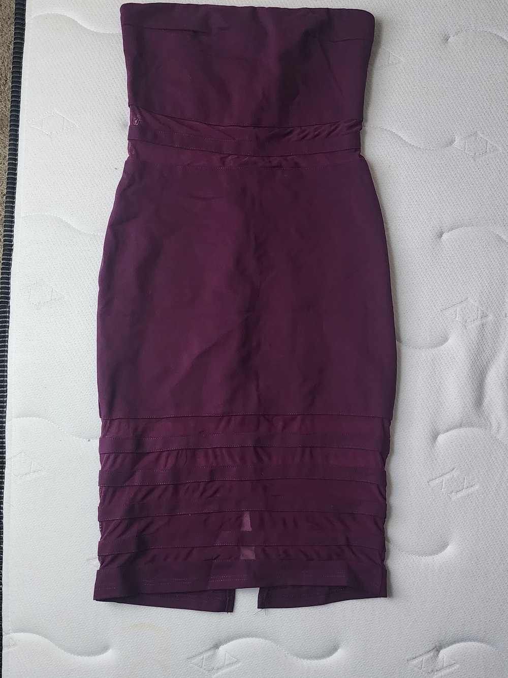 Charlotte Russe Strapless Plum Bodycon Dress